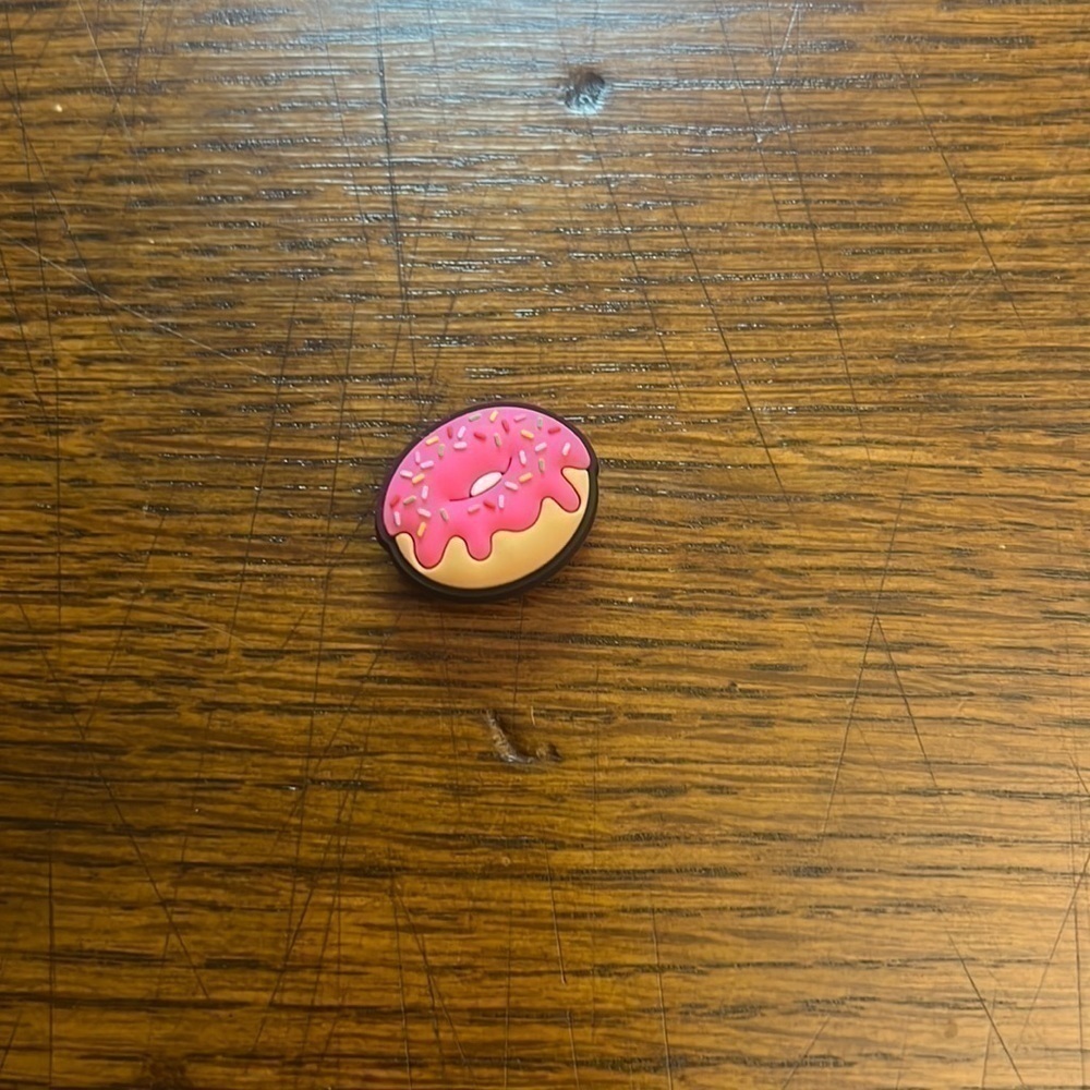 Pink Donut Jibbitz - Brand New